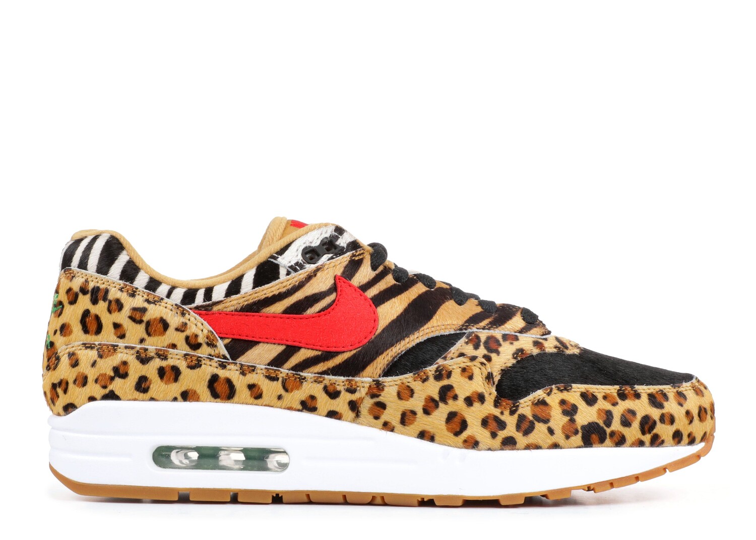 Кроссовки Nike Atmos X Air Max 1 Dlx 'Animal Pack' 2018, разноцветный футболка вратарская nike сезон 2018 19 р р l желтый