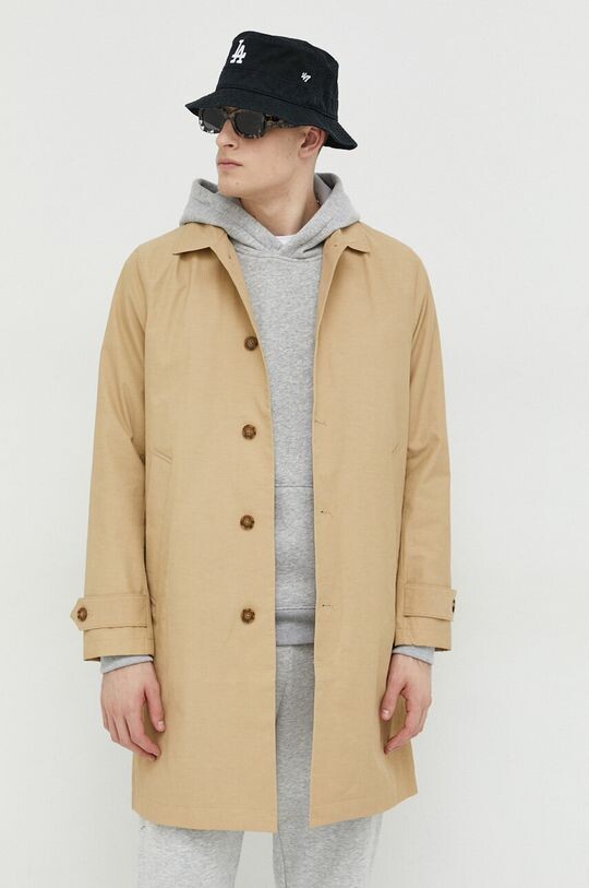

Пальто Abercrombie & Fitch, бежевый