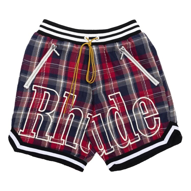 Шорты Rhude Flannel Court Logo 'Multicolor', разноцветный