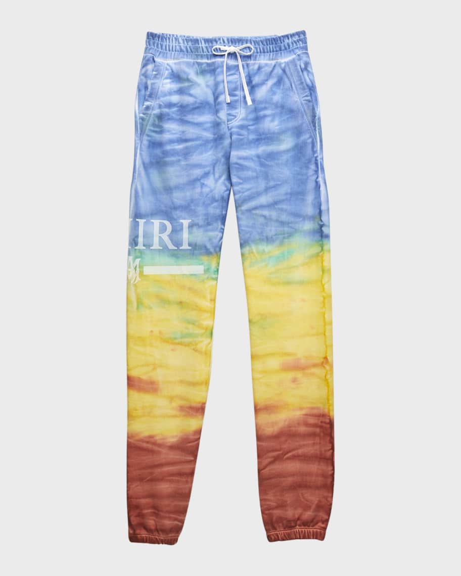 

Детские спортивные штаны Tie Dye с логотипом, размеры 4–12 Amiri