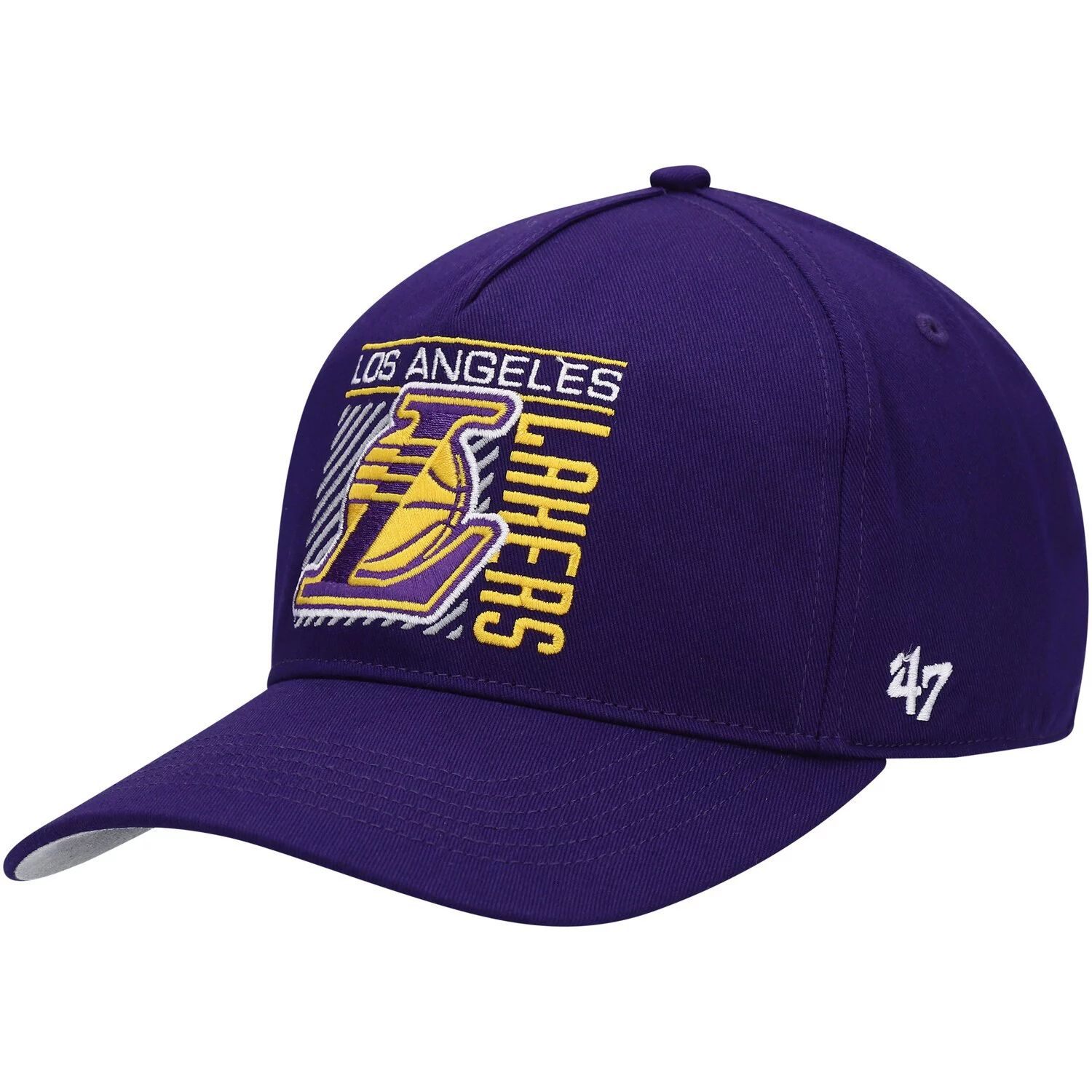 Мужская фиолетовая кепка Los Angeles Lakers Reflex Hitch '47 Snapback