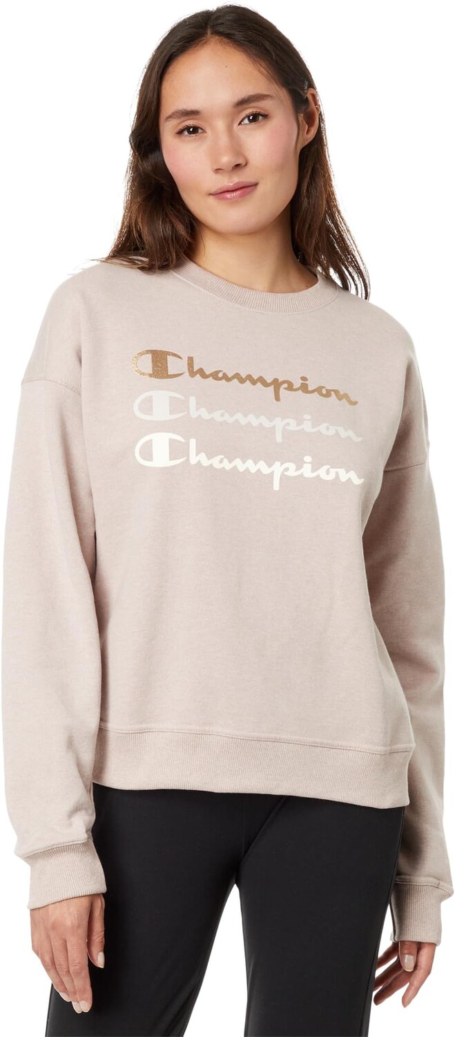 

Толстовка Powerblend Relaxed Crew Champion, цвет Evening Blush Pe Heather