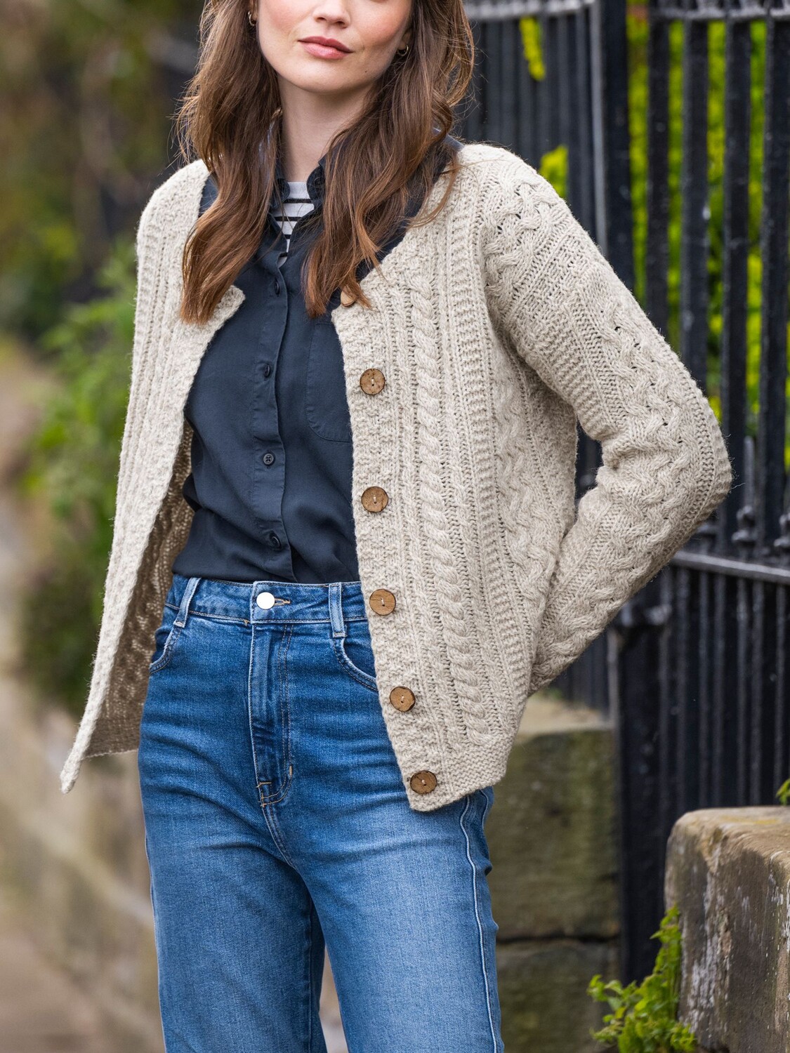 

Кардиган Celtic & Co. Shetland, Овсяный