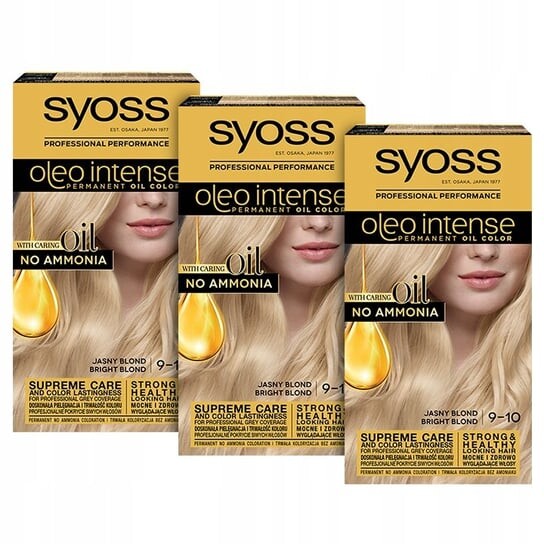 

Краска Syoss Oleo Intense Paint 9-10 Светлый Блондин х 3 шт.