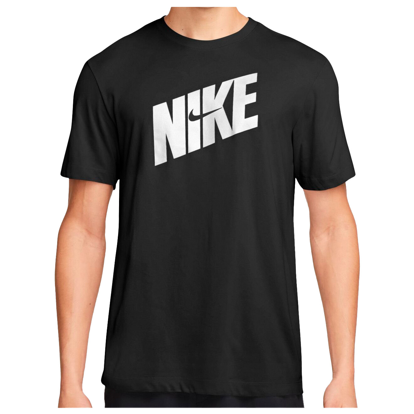 

Функциональная рубашка Nike Dri FIT Fitness Cotton T Shirt, черный