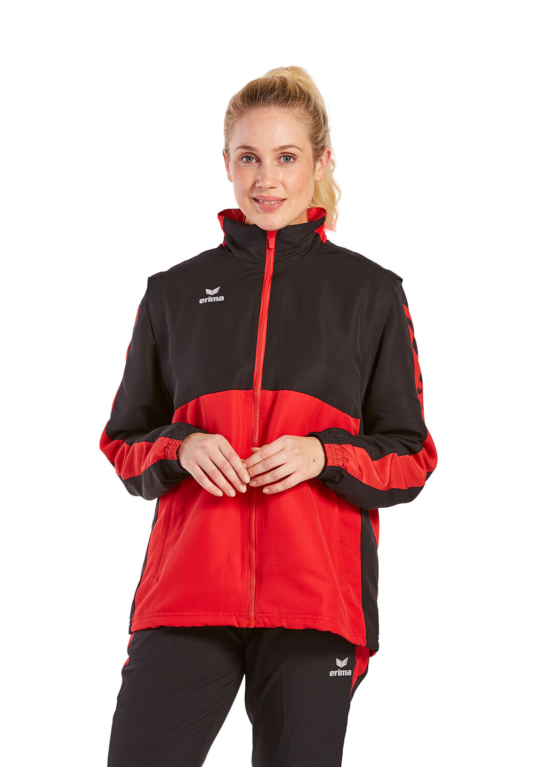 

Куртка erima Six Wings Jacke mit abnehmbaren Ärmeln, красный