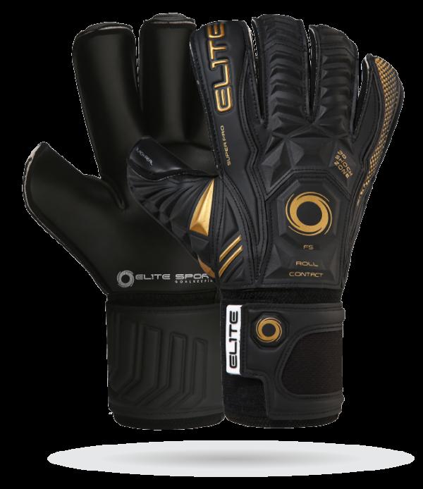 цена Черные настоящие вратарские перчатки, размер 11 Elite Sports, черный