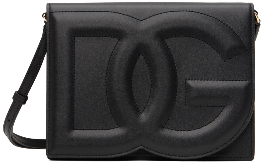 

Черная сумка через плечо из телячьей кожи с логотипом DG Dolce&Gabbana