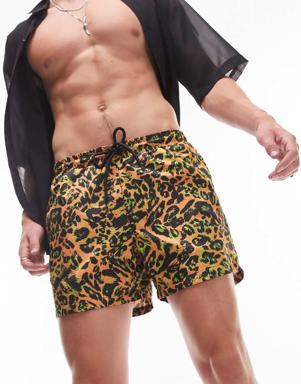 

шорты для плавания Topman с ярким животным принтом