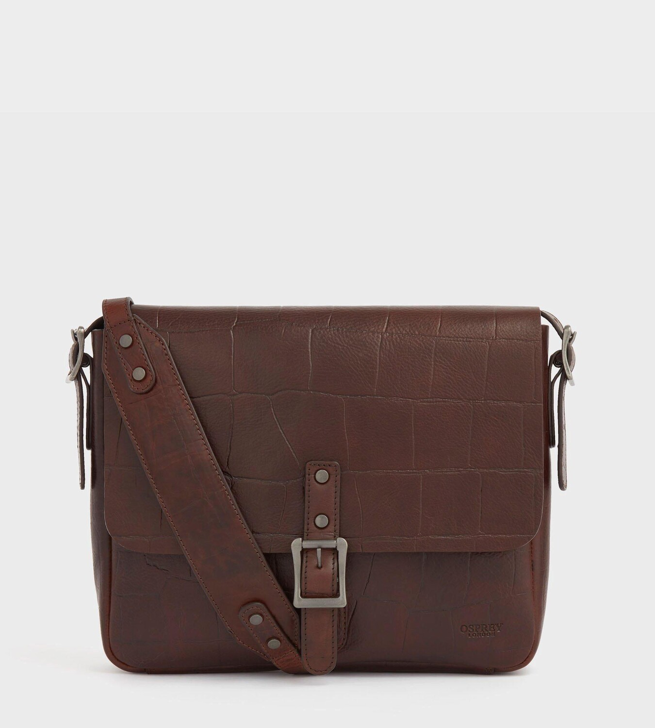 

Кожаная сумка-саквояж Brixton OSPREY LONDON, коричневый