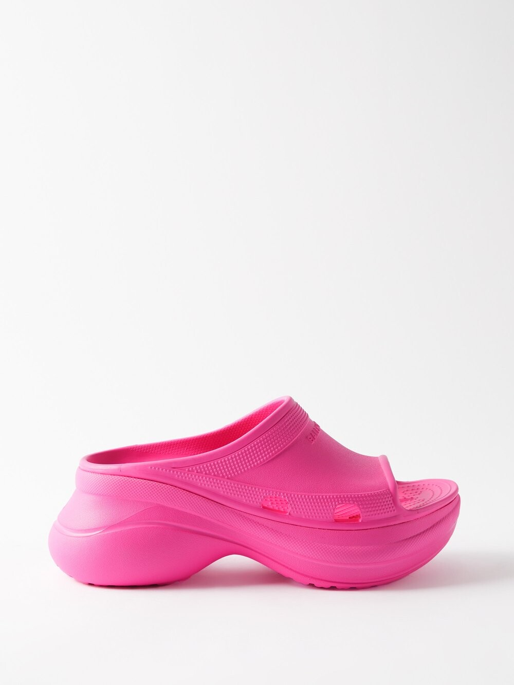 

Резиновые шлепанцы из коллаборации с crocs Balenciaga, розовый