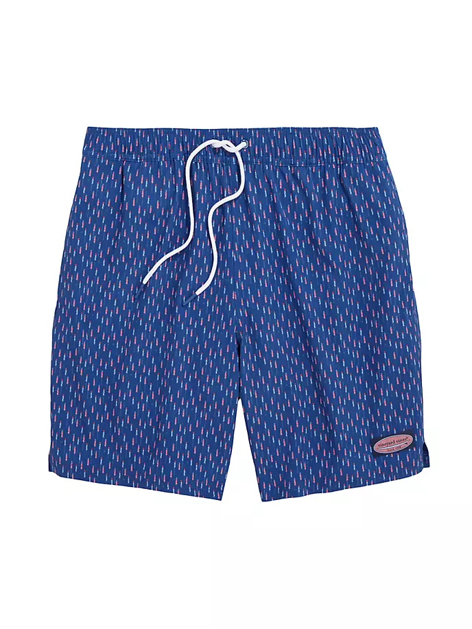 

7-дюймовые плавки Chappy с принтом Vineyard Vines, синий