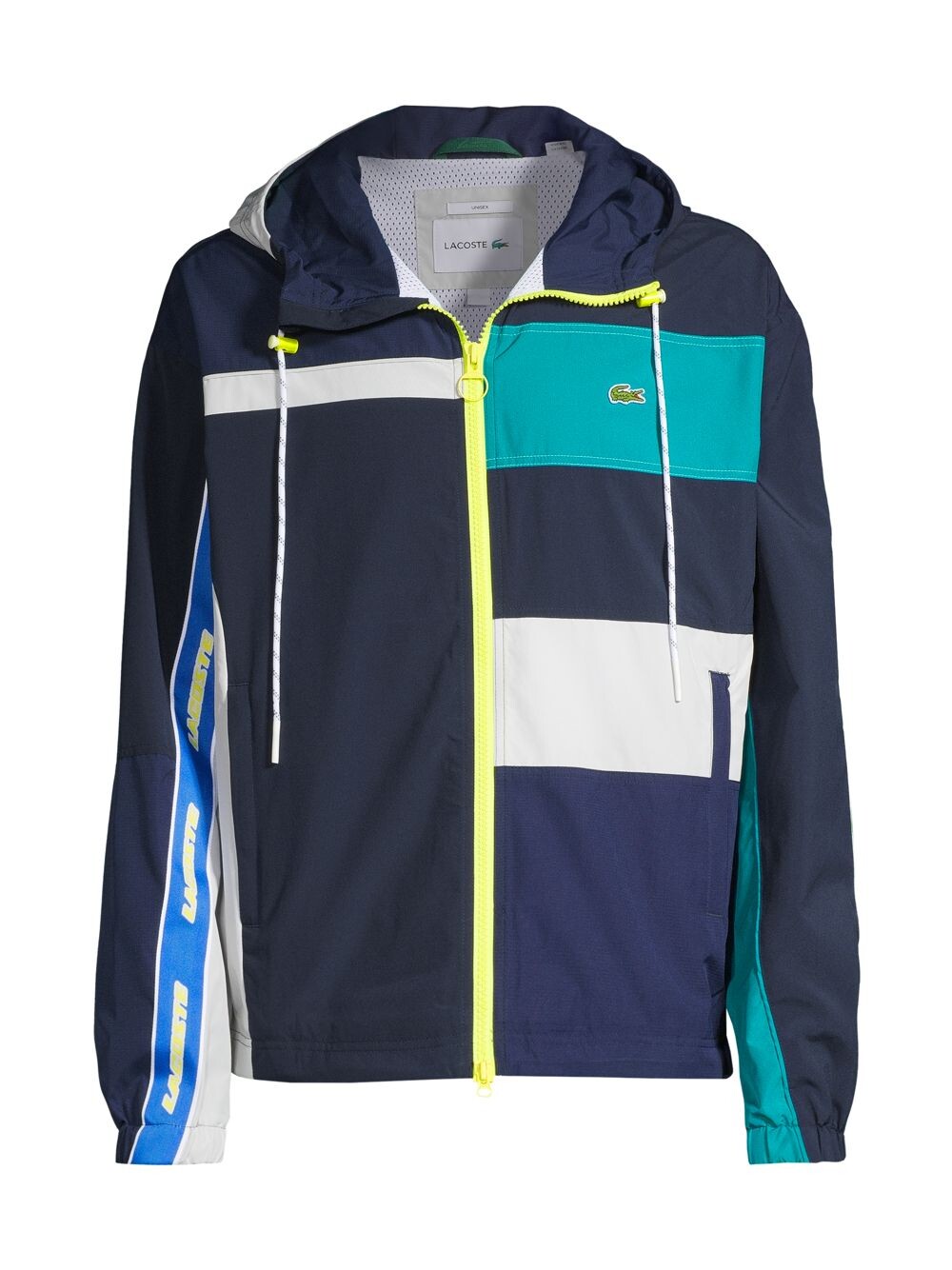 

Куртка-ветровка с эффектом пэчворк Lacoste, разноцветный, Серый