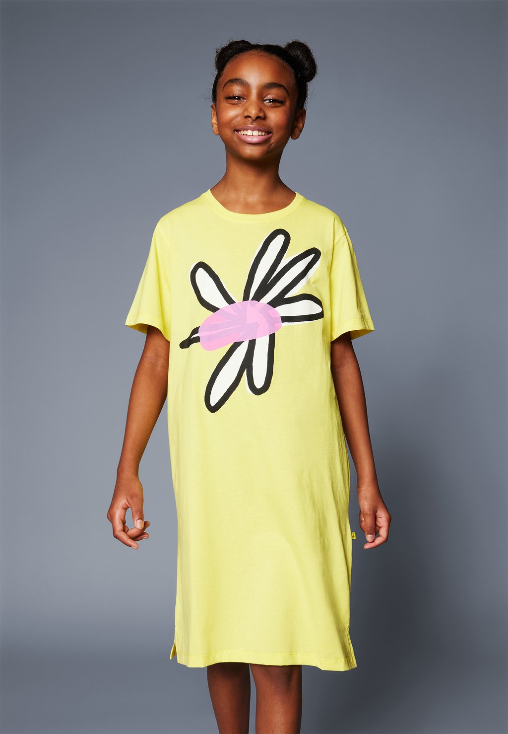 Платье из джерси Dress Daisy Print M'A KIDS by Marques ' Almeida, желтый