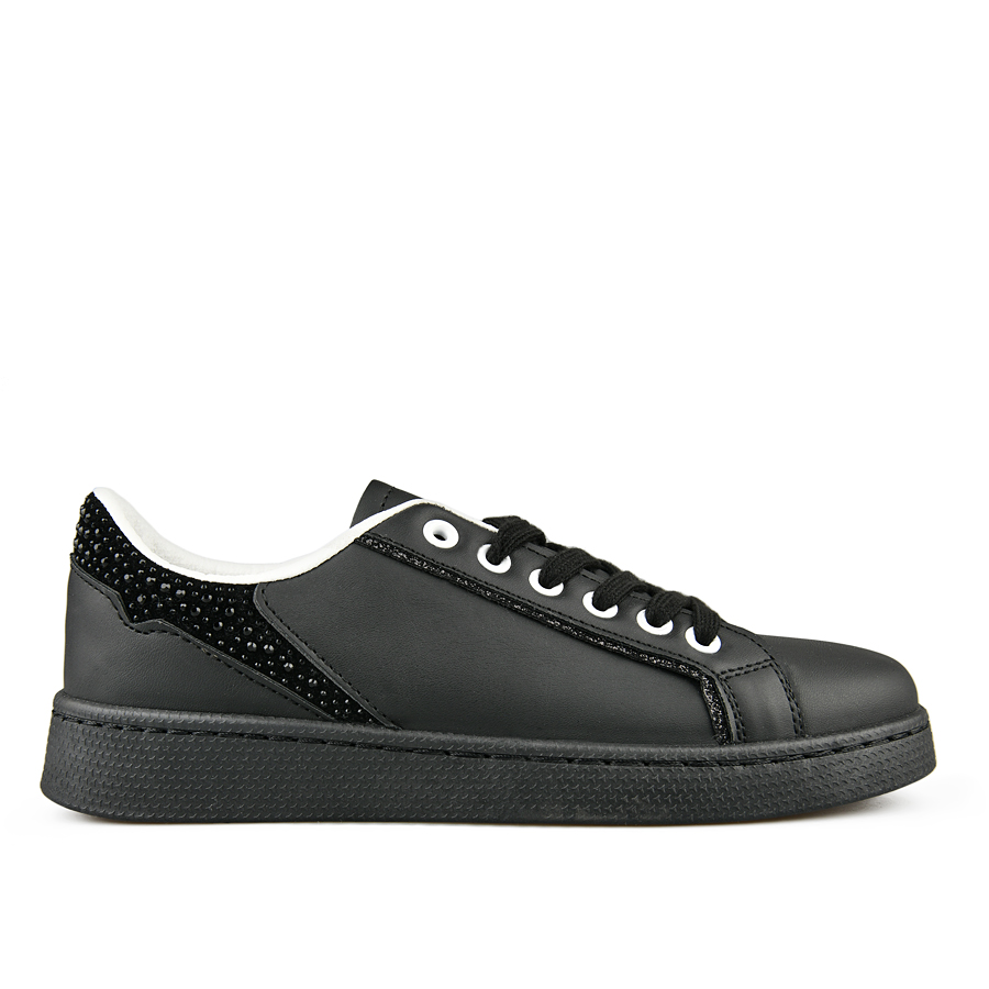 Женские кроссовки черные на платформе Tendenz