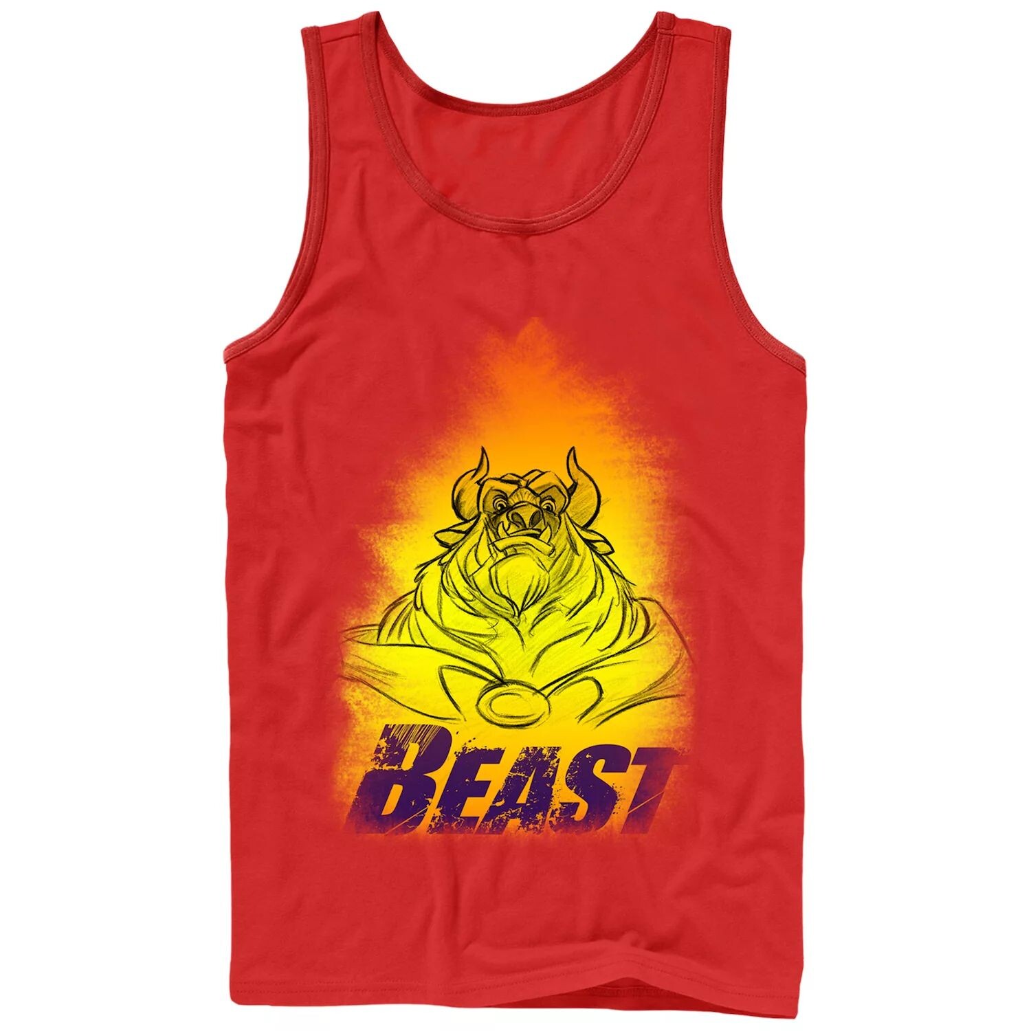 

Мужская майка Disney Beauty and the Beast Glowing Beast