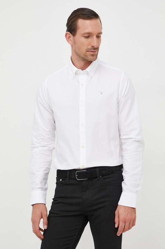 

Рубашка Oxtown из хлопка Barbour, белый