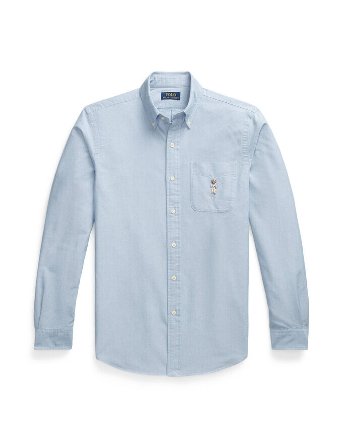 

Рубашка индивидуального кроя с длинным рукавом Polo Ralph Lauren, синий