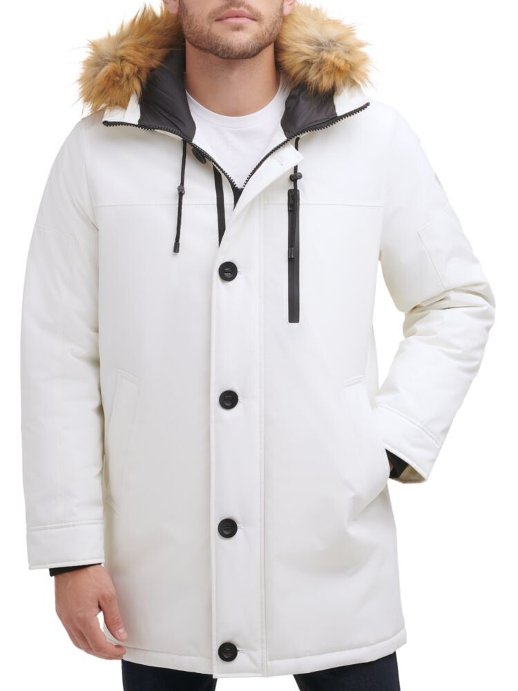 

Парка с капюшоном из искусственного меха Guess, цвет Winter White