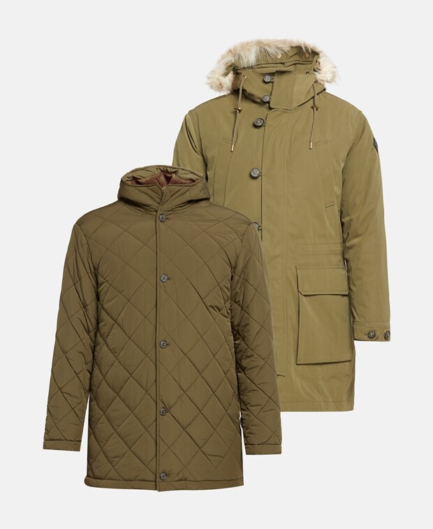 

Двухслойное пальто Gant, зеленый