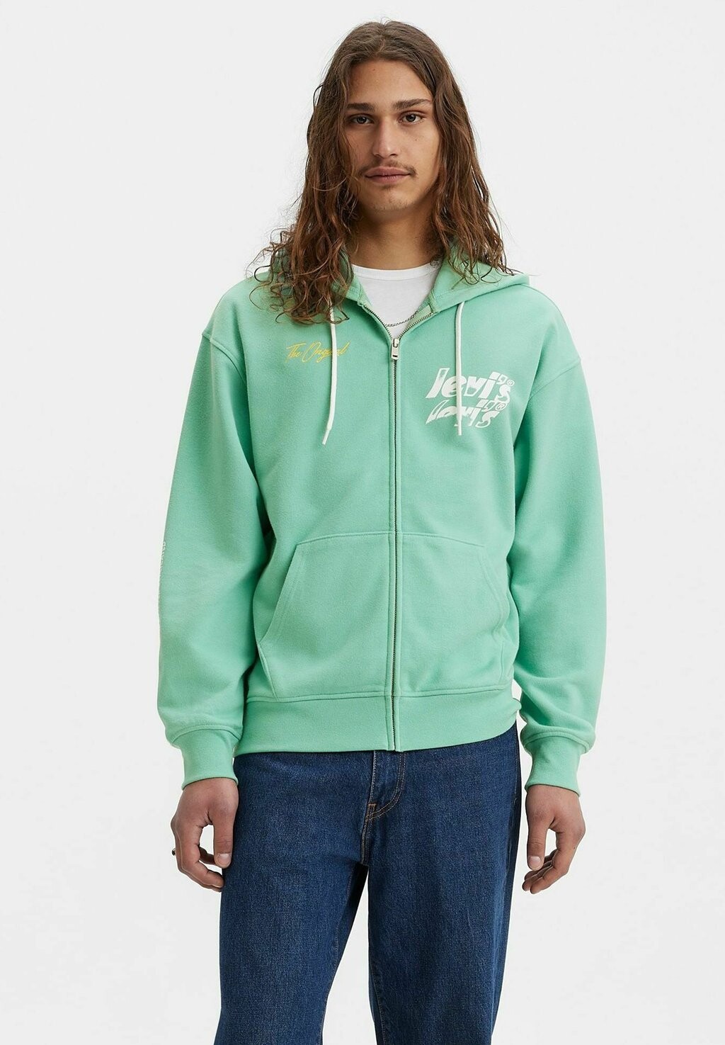 

Толстовка на молнии Levi's, Зеленый