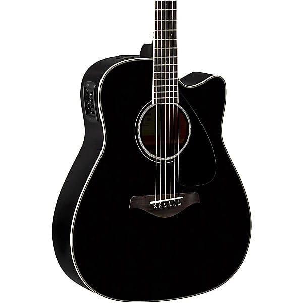 Акустическая гитара Yamaha FGX830CBL Dreadnought Cutaway Acoustic-Electric Guitar Black