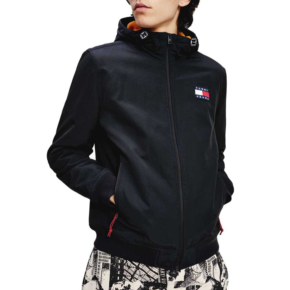 

Пальто Tommy Jeans Padded Nylon, черный
