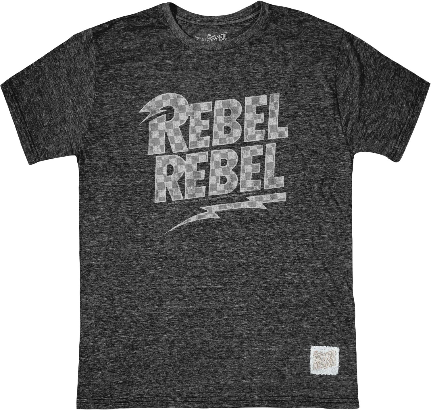 

Футболка The Original Retro Brand Kids Tri-Blend Rebel Rebel Bowie Crew Neck Tee, цвет Streaky Black