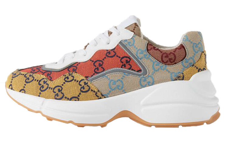 

GUCCI Wmns Rhyton Multicolor Series Спортивная обувь Желтый