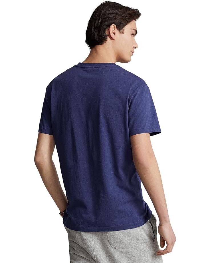 

Футболка Polo Ralph Lauren Classic Fit V-Neck Tee, цвет Boathouse Navy