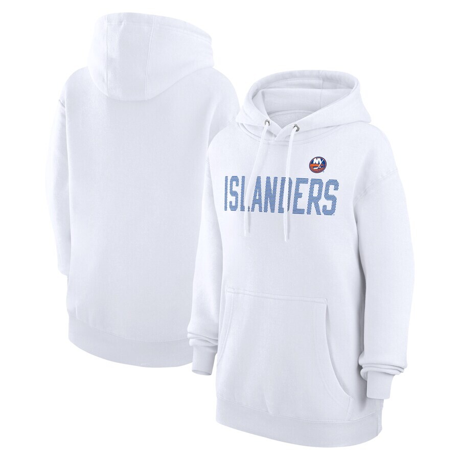 

Пуловер с капюшоном G-III 4Her by Carl Banks New York Islanders, белый