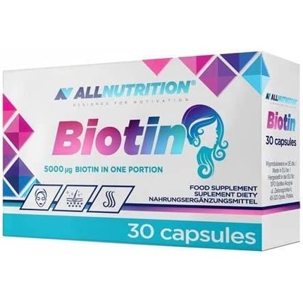 Биотин 5000 мкг 30 капсул, Allnutrition
