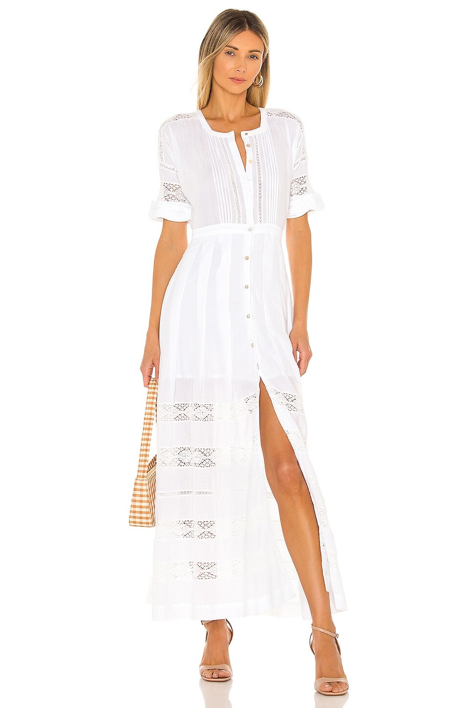 

Платье LoveShackFancy Edie, белый