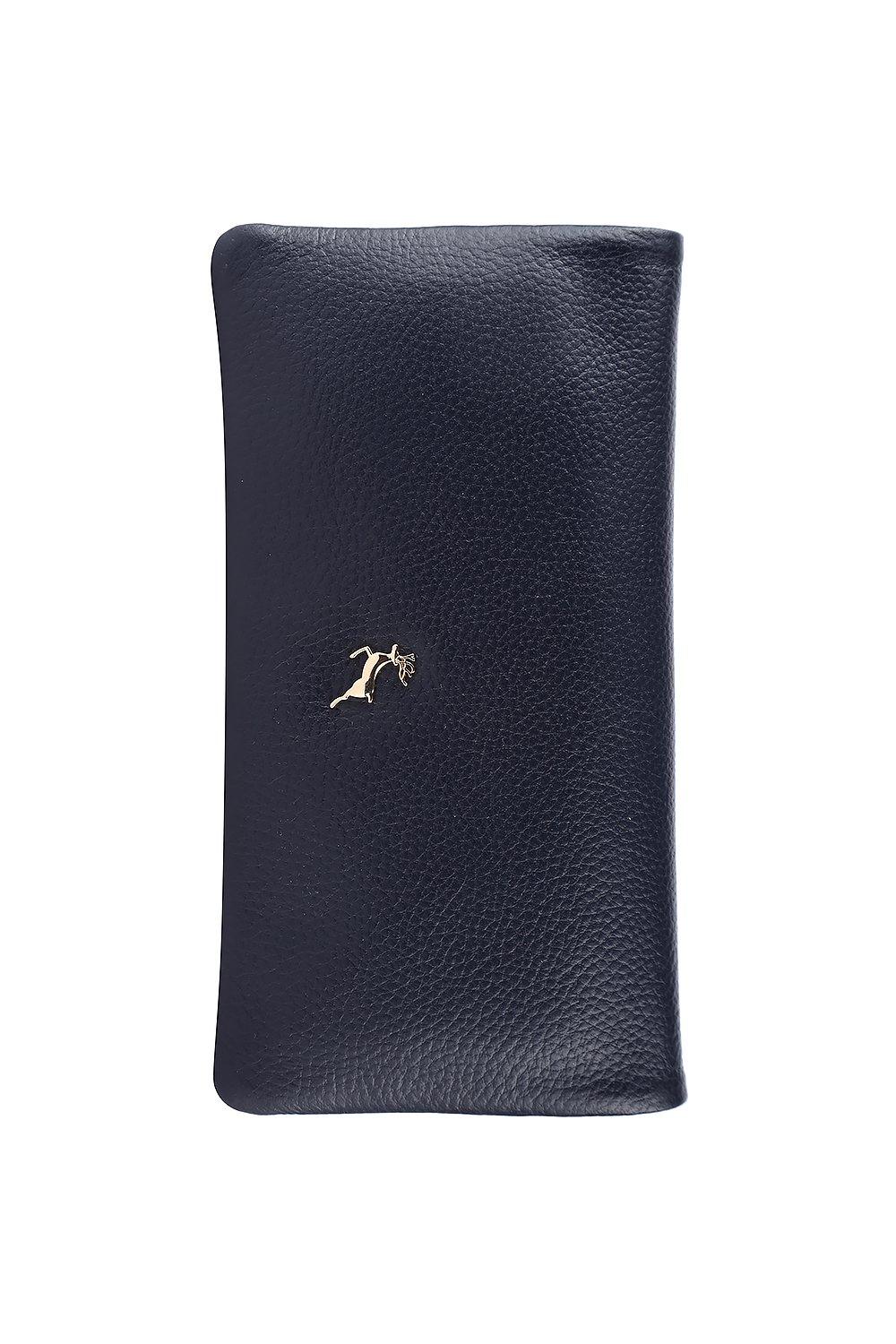Большой кошелек для утренника из натуральной кожи «Liberty» Ashwood Leather, темно-синий