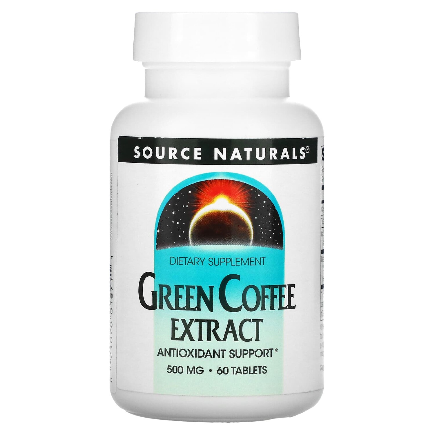

Экстракт зеленого кофе, 500 мг, 60 таблеток, Source Naturals