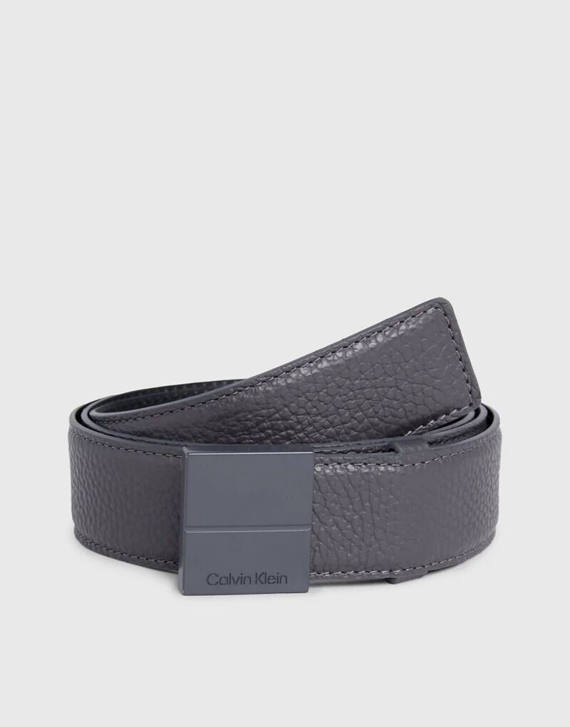 

Кожаный ремень Calvin Klein серого цвета железа