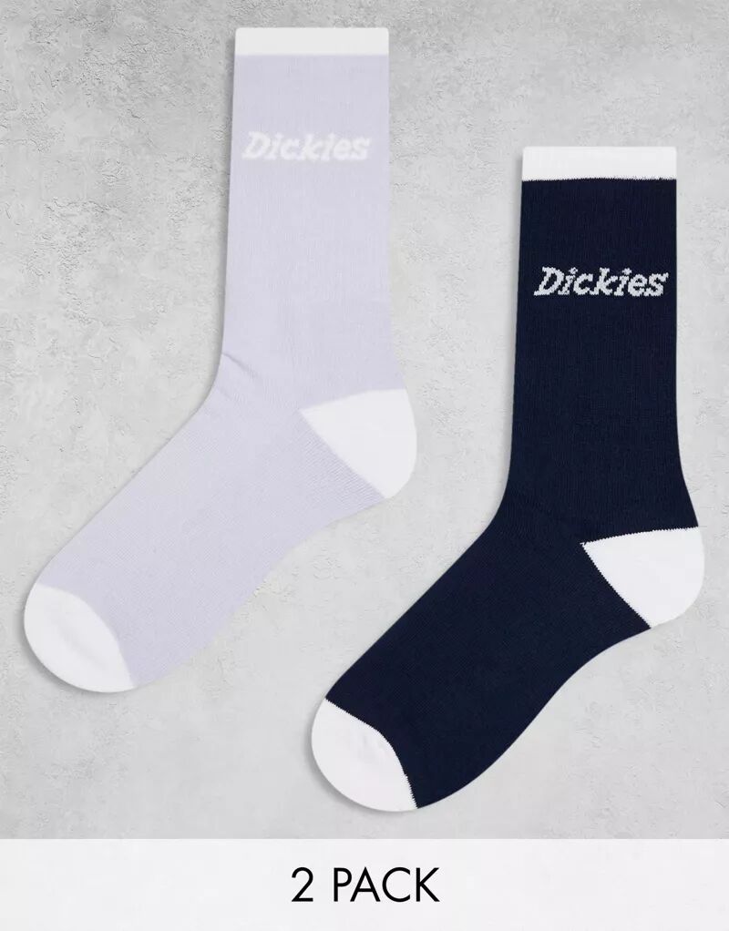 Две пары черных и сиреневых носков Dickies Ness City