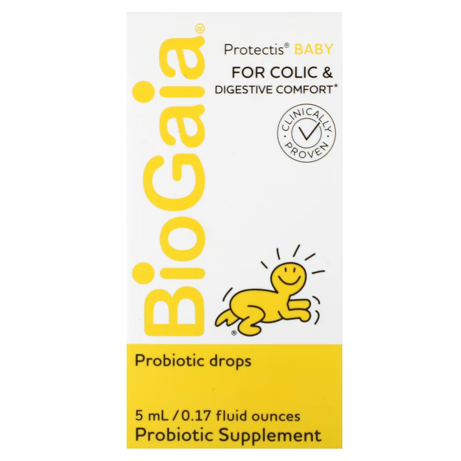 Protectis Baby Пробиотические капли 0,17 жидкой унции (5 мл) BioGaia детские капли против колик biogaia protectis 10 мл