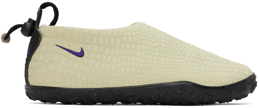 

Зеленые тапочки ACG Moc Premium Nike, цвет Olive aura/Field purple