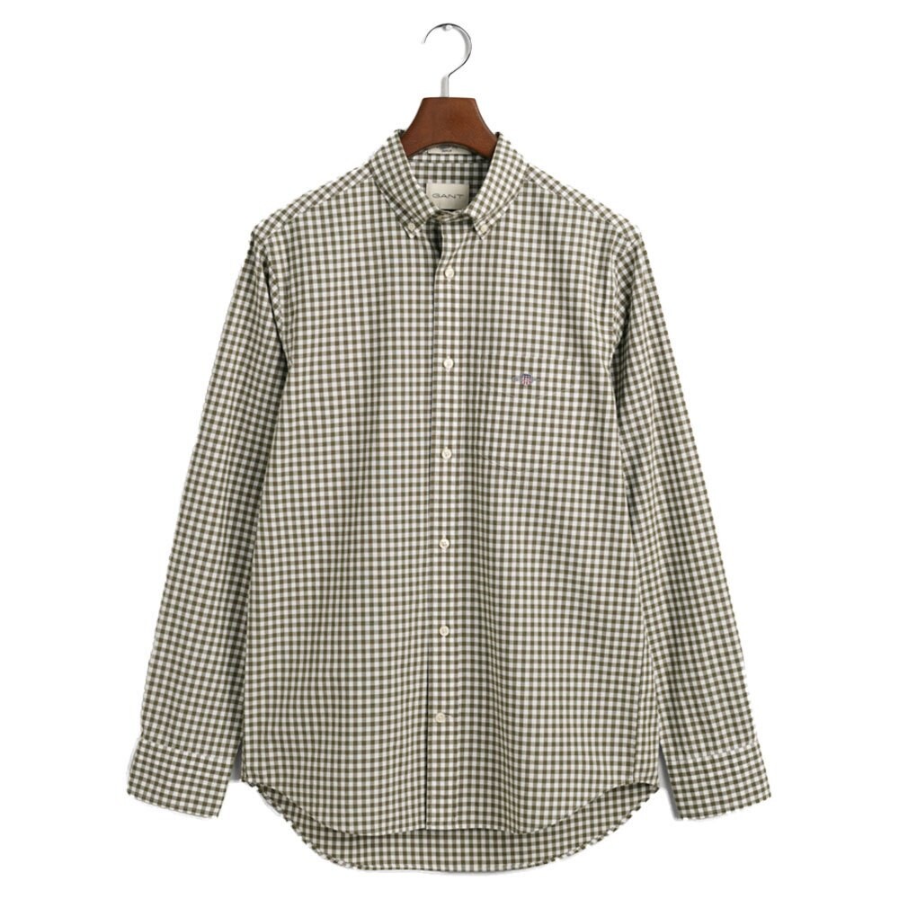 

Рубашка с длинным рукавом Gant Reg Gingham, зеленый