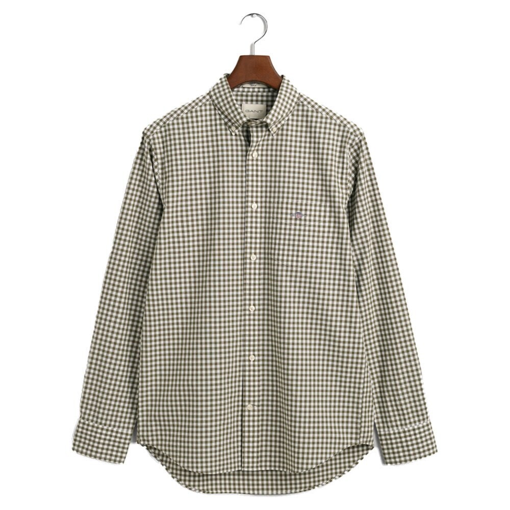 Рубашка с длинным рукавом Gant Reg Gingham, зеленый