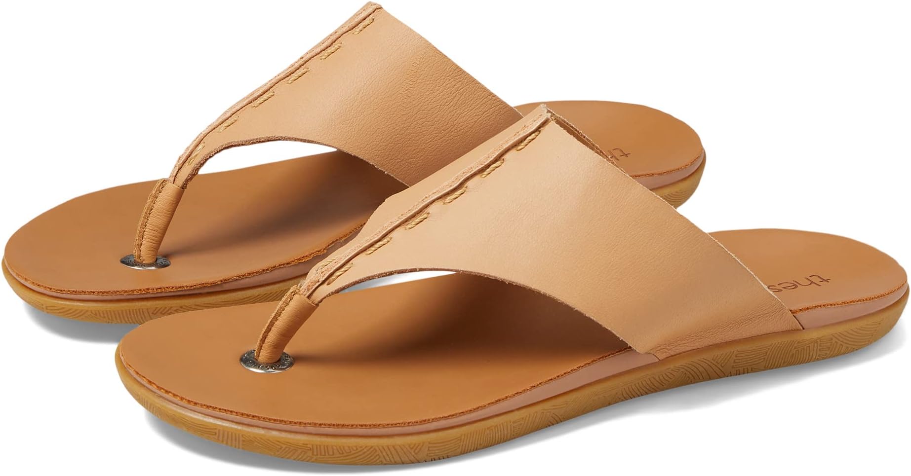 

Шлепанцы Los Feliz Leather Sandal The Sak, цвет Natural Vachetta