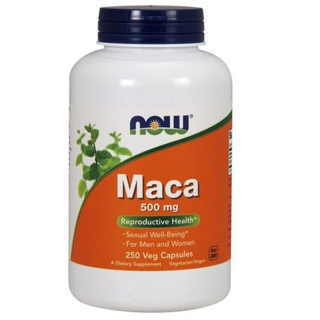 Препарат, улучшающий память и концентрацию Now Foods Maca 500 mg, 250 шт