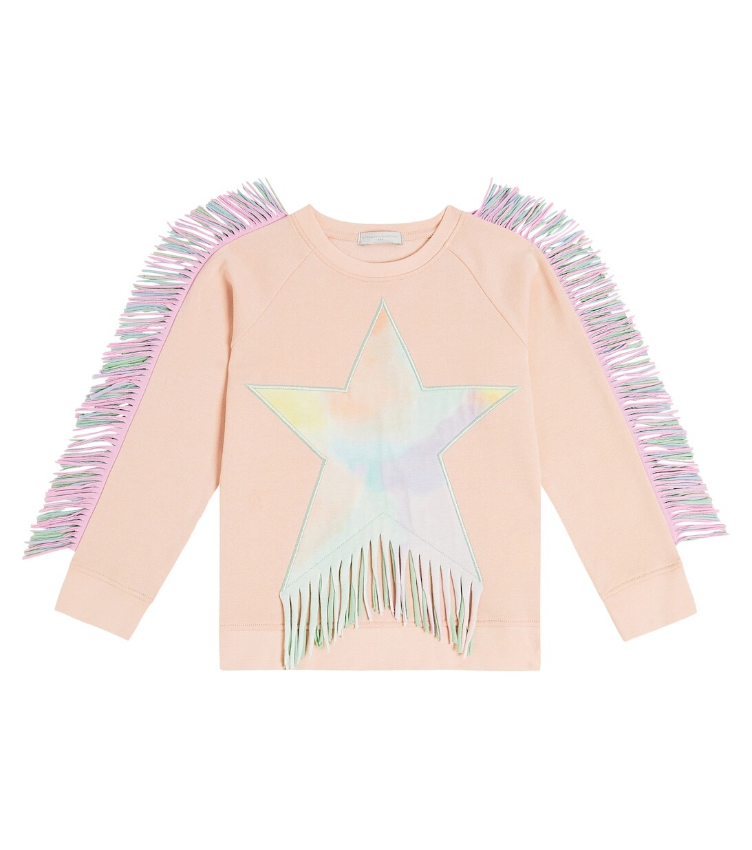 

Украшенная толстовка из хлопкового джерси Stella McCartney Kids, розовый