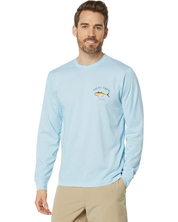 

Футболка Salty Crew Ahi Mount Long Sleeve Tech Tee, светло-синий