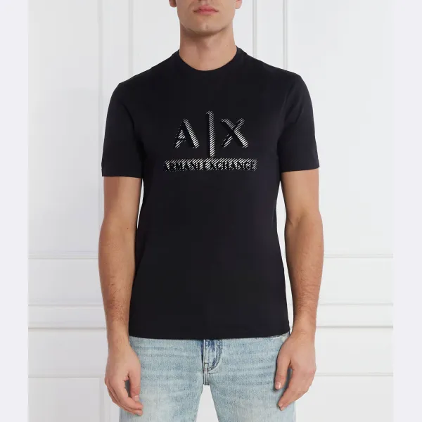 

Футболка стандартного кроя Armani Exchange, синий