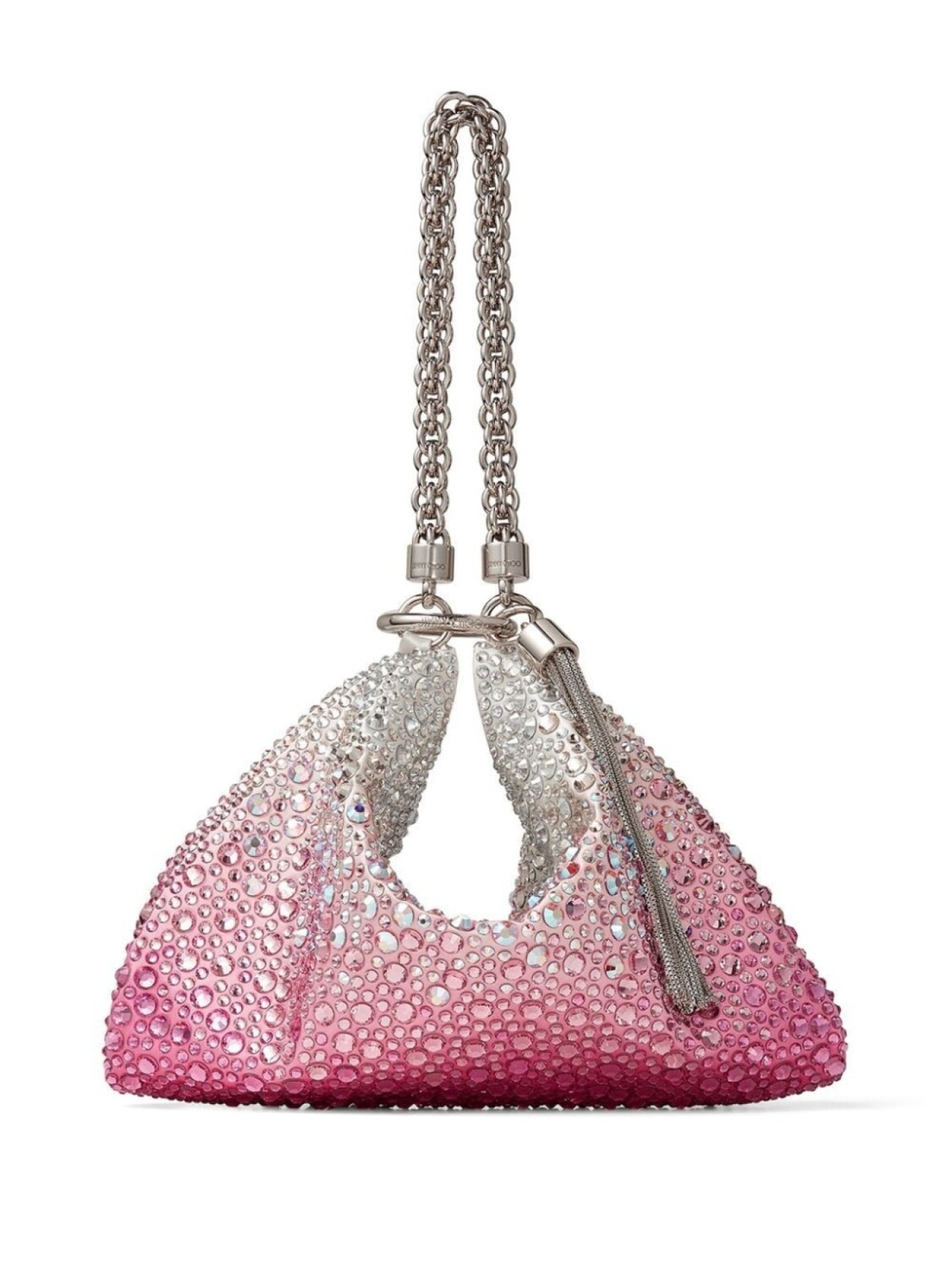 

Jimmy Choo клатч Callie с кристаллами, розовый