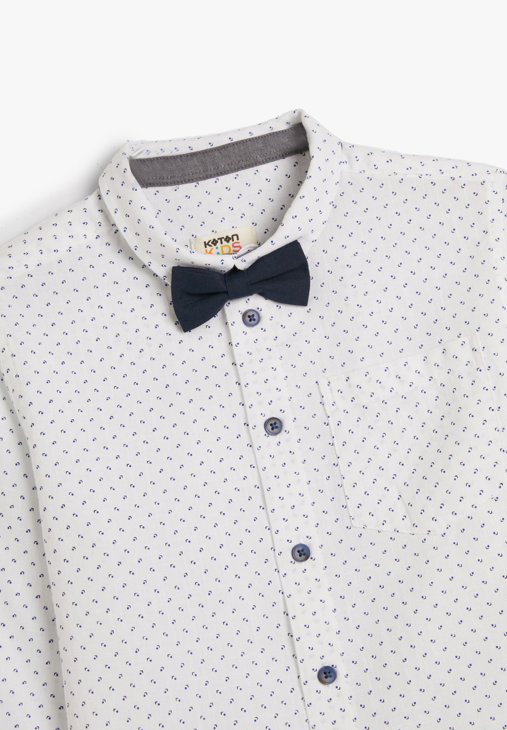 

Рубашка LONG SLEEVE NECK WITH BOWTIE Koton, белый