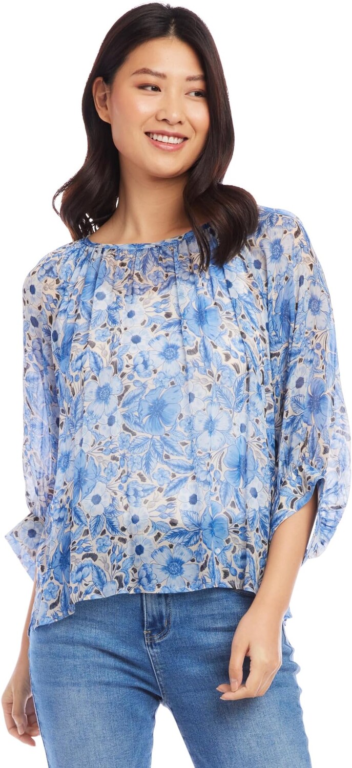 

Блузон-топ с рукавами Karen Kane, цвет Floral Print