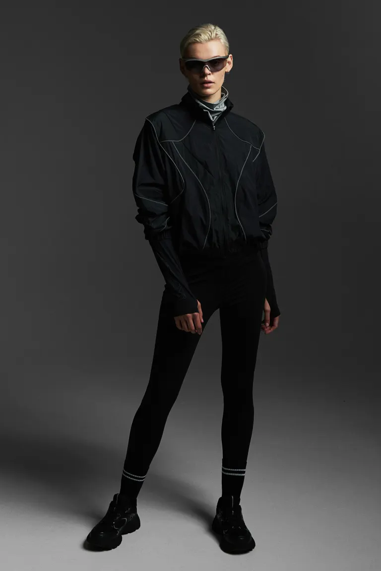 

Теплые беговые леггинсы drymove с карманами H&M, черный